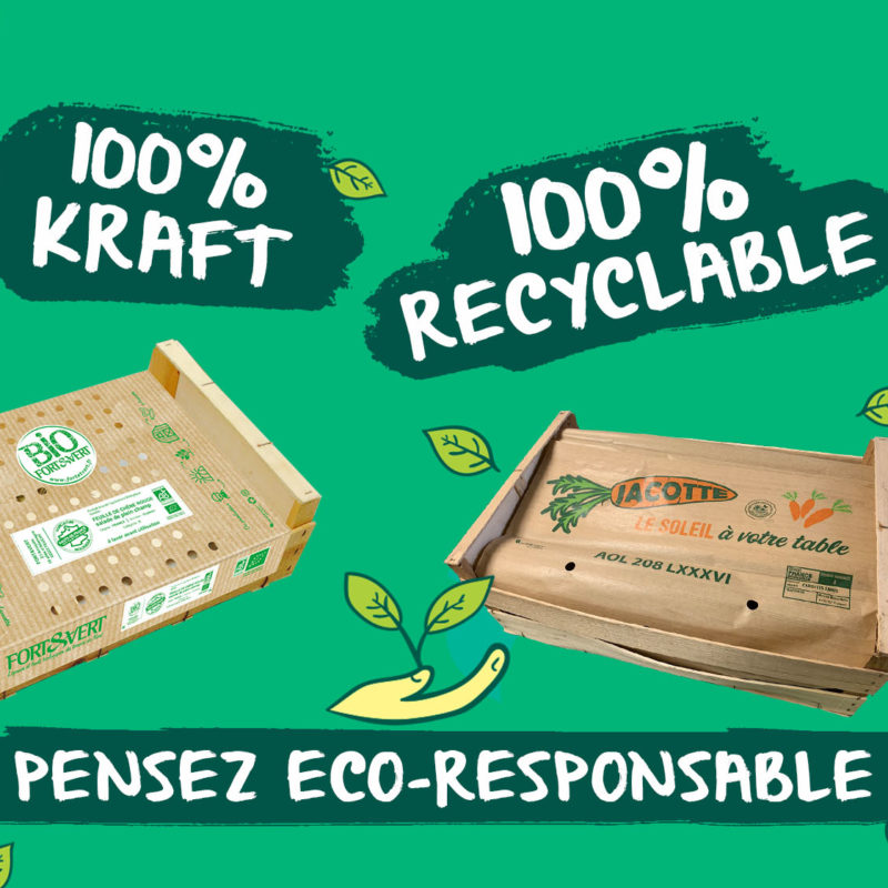 ecoresponsable 100% recyclable en kraft